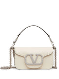 Valentino Garavani Small Loco Crystal Embellished Shoulder Bag — Same as shown — Size One Size — Front View