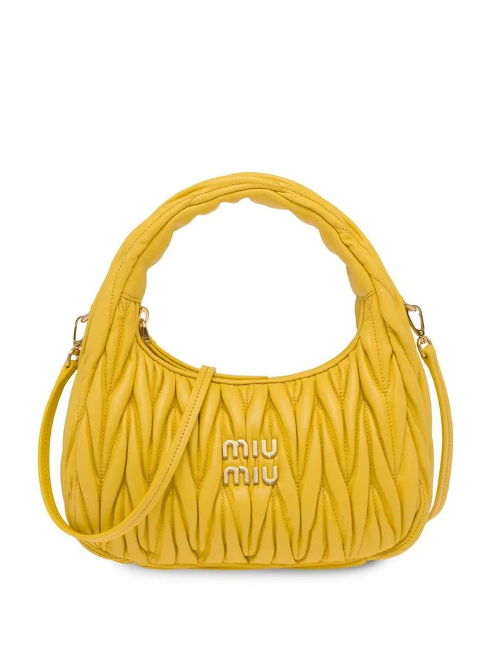 Miu Miu Mini Wander Matelasse Shoulder Bag — Same as shown — Size One Size — Front View