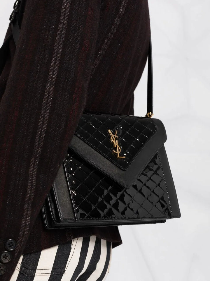 Saint Laurent Gaby Quilted Shoulder Bag — Same as shown — Size One Size — Back View