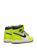 Air Jordan 1 High Og Visionaire Sneakers — Fluorescent Yellow/Black — Size US M 6.5 - US W 8 — Back View