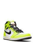 Air Jordan 1 High Og Visionaire Sneakers — Fluorescent Yellow/Black — Size US M 6.5 - US W 8 — Side View