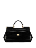Dolce Gabbana Elongated Sicily Patent Leather Top Handle Bag — Same as shown — Size One Size — Front View