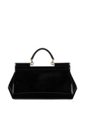 Dolce Gabbana Elongated Sicily Patent Leather Top Handle Bag — Same as shown — Size One Size — Back View