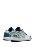Air Jordan 1 Low Se Washed Denim Sneakers — Same as shown — Size US M 10.5 - US W 12 — Back View