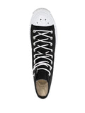 Acne Studios Contrasting Toe-Cap High-Top Sneakers — Black/White — Size US M 11 - US W 12.5 — Top View