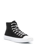 Acne Studios Contrasting Toe-Cap High-Top Sneakers — Black/White — Size US M 11 - US W 12.5 — Side View