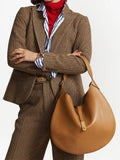 Polo Ralph Lauren Medium Leather Shoulder Bag — Same as shown — Size One Size — Side View
