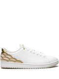 Air Jordan 1 Centre Court White/Metallic Gold/Light Ore Sneakers — Same as shown — Size US M 6.5 - US W 8 — Front View