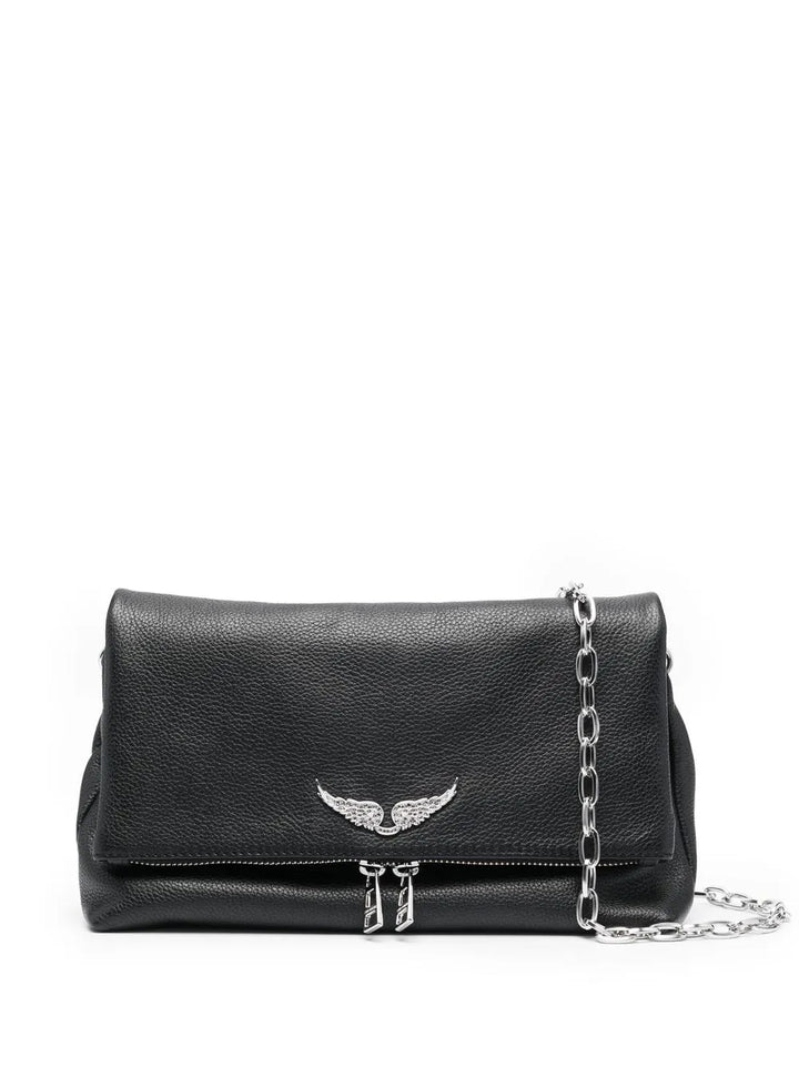 Zadigvoltaire Logo Plaque Leather Shoulder Bag — Same as shown — Size One Size — Lifestyle View