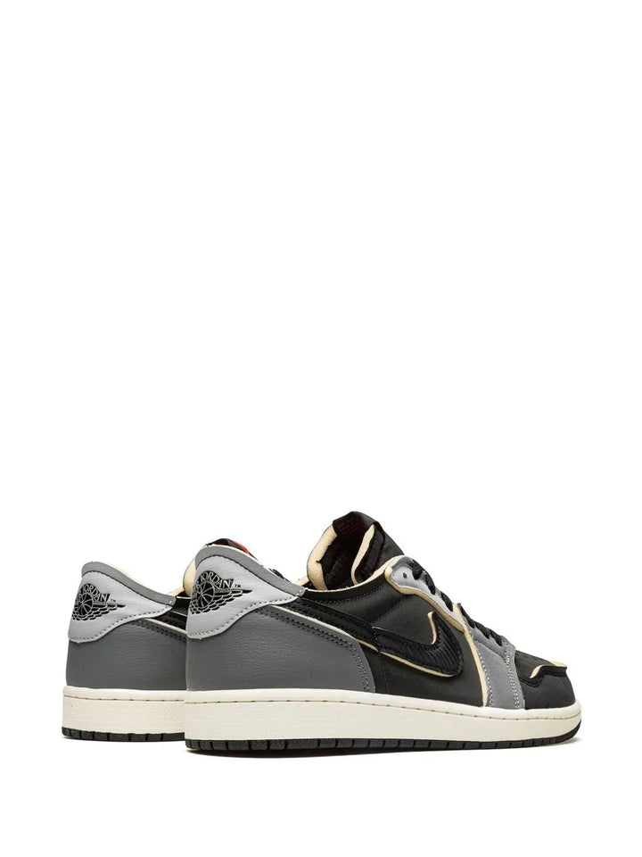 Air Jordan 1 Low Og Ex Dark Smoke Grey Sneakers — Black — Size US M 10.5 - US W 12 — Back View