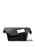 Maison Margiela Snatched Leather Shoulder Bag — Same as shown — Size One Size — Front View