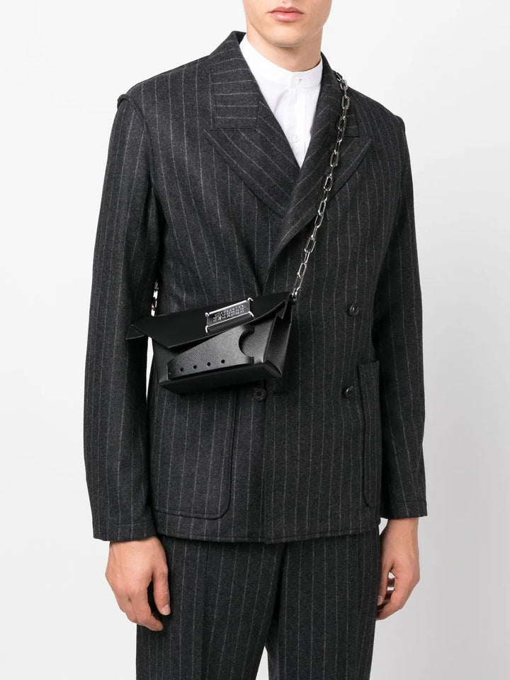 Maison Margiela Snatched Leather Shoulder Bag — Same as shown — Size One Size — Side View