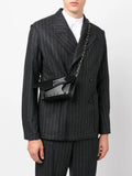 Maison Margiela Snatched Leather Shoulder Bag — Same as shown — Size One Size — Side View