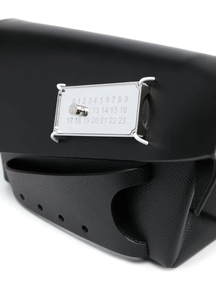 Maison Margiela Snatched Leather Shoulder Bag — Same as shown — Size One Size — Top View