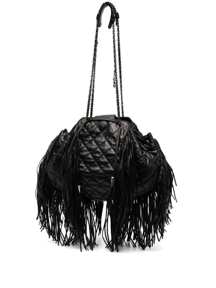 Chanel Pre Owned 2014 Western Fringe Shoulder Bag — Same as shown — Size One Size — Front View