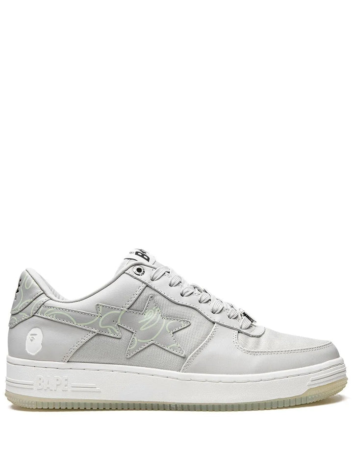 A Bathing Ape?Bape Sta #1 M2 Gray Sneakers — Same as shown — Size US M 3.5 - US W 5 — Front View