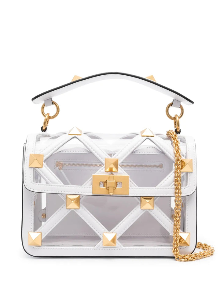Valentino Garavani Medium Roman Stud Shoulder Bag — Same as shown — Size One Size — Front View