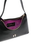 Furla Logo Plaque Leather Shoulder Bag — Same as shown — Size One Size — Detail View