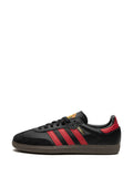 adidas Samba Manchester United Sneakers — Black/Red — Size US M 10.5 - US W 12 — Detail View