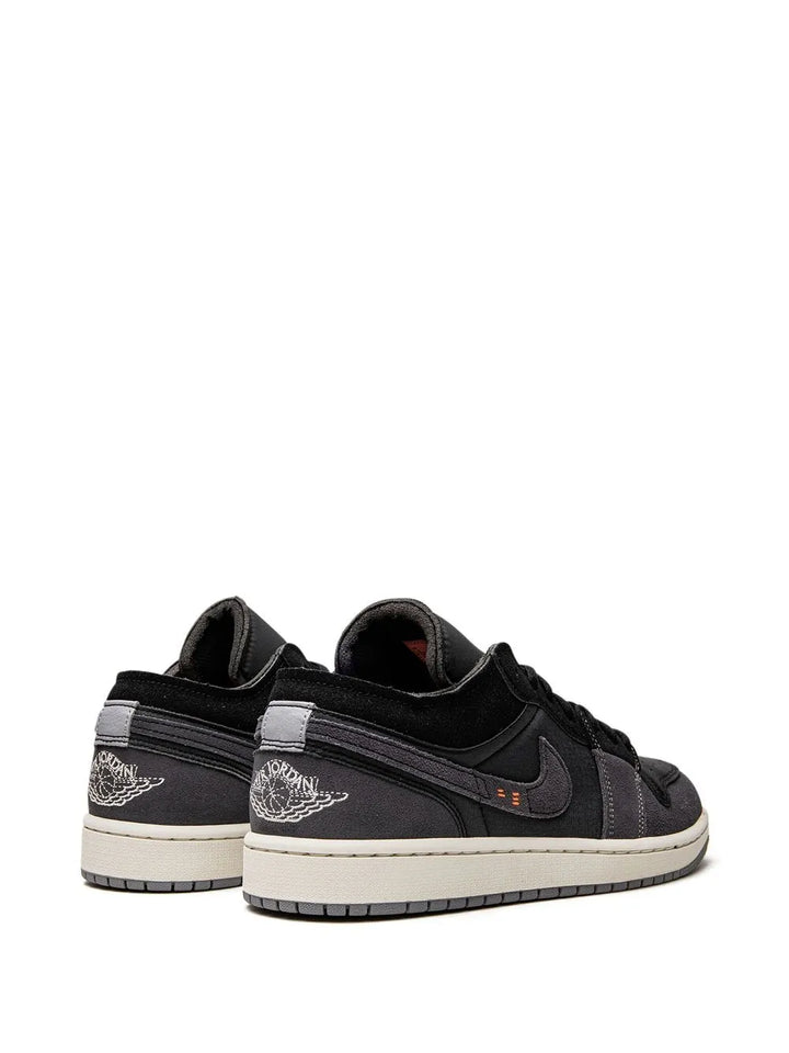 Air Jordan 1 Low Se Craft Sneakers — Black/Grey — Size US M 9.5 - US W 11 — Back View