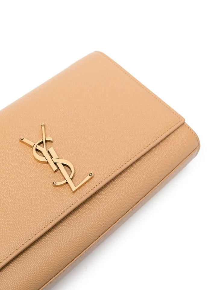 Saint Laurent Kate Leather Shoulder Bag — Same as shown — Size One Size — Top View