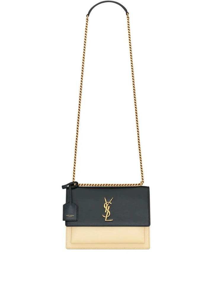 Saint Laurent Sunset Two Tone Shoulder Bag — Same as shown — Size One Size — Front View