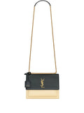 Saint Laurent Sunset Two Tone Shoulder Bag — Same as shown — Size One Size — Front View
