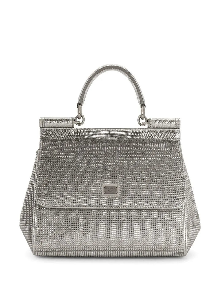 Dolce Gabbana Kim Dolcegabbana Small Sicily Satin Top Handle Bag — Same as shown — Size One Size — Front View
