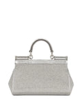 Dolce Gabbana Kim Dolcegabbana Small Sicily Satin Top Handle Bag — Same as shown — Size One Size — Back View