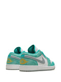 Air Jordan 1 Low Se New Emerald Sneakers — White/Light Green — Size US M 11.5 - US W 13 — Side View