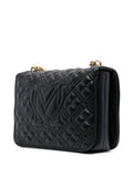 Love Moschino Logo Plaque Quilted Shoulder Bag — Same as shown — Size One Size — Back View