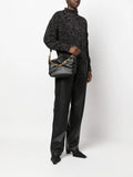 Jimmy Choo Diamond Zip Up Leather Shoulder Bag — Same as shown — Size One Size — Side View