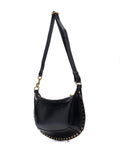 Isabel Marant Oskan Moon Studded Shoulder Bag — Same as shown — Size One Size — Back View