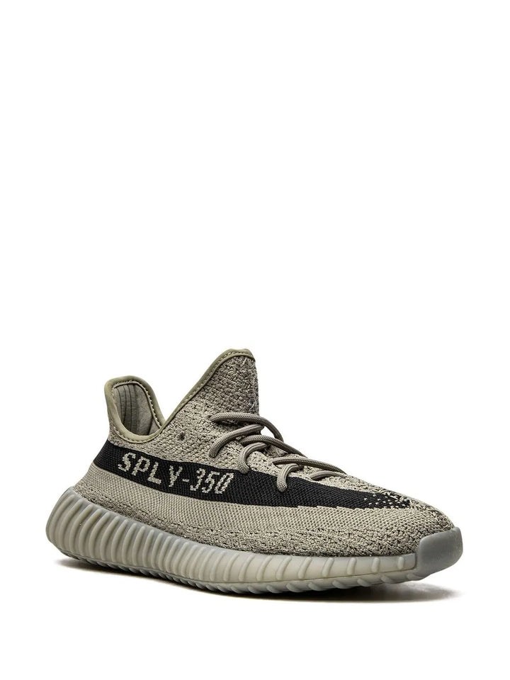 adidas Yeezy 350 V2 Granite Sneakers — Light Green — Size US M 6 - US W 7.5 — Side View