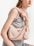 Prada Re Edition Shearling Mini Bag — Same as shown — Size One Size — Lifestyle View
