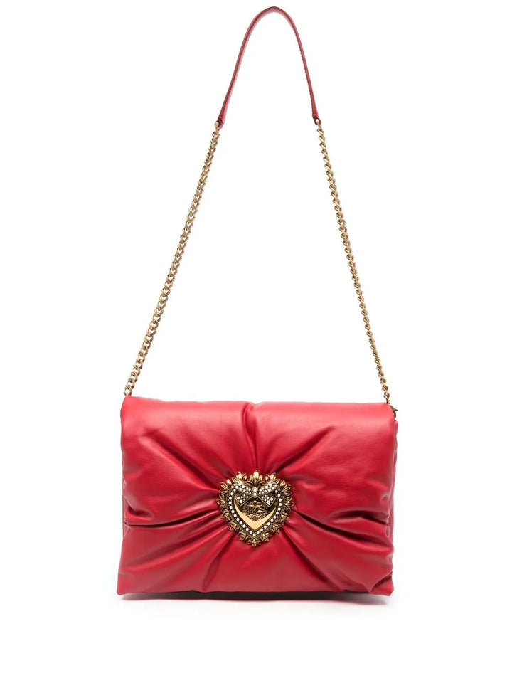 Dolce Gabbana Medium Devotion Soft Clutch — Same as shown — Size One Size — Front View