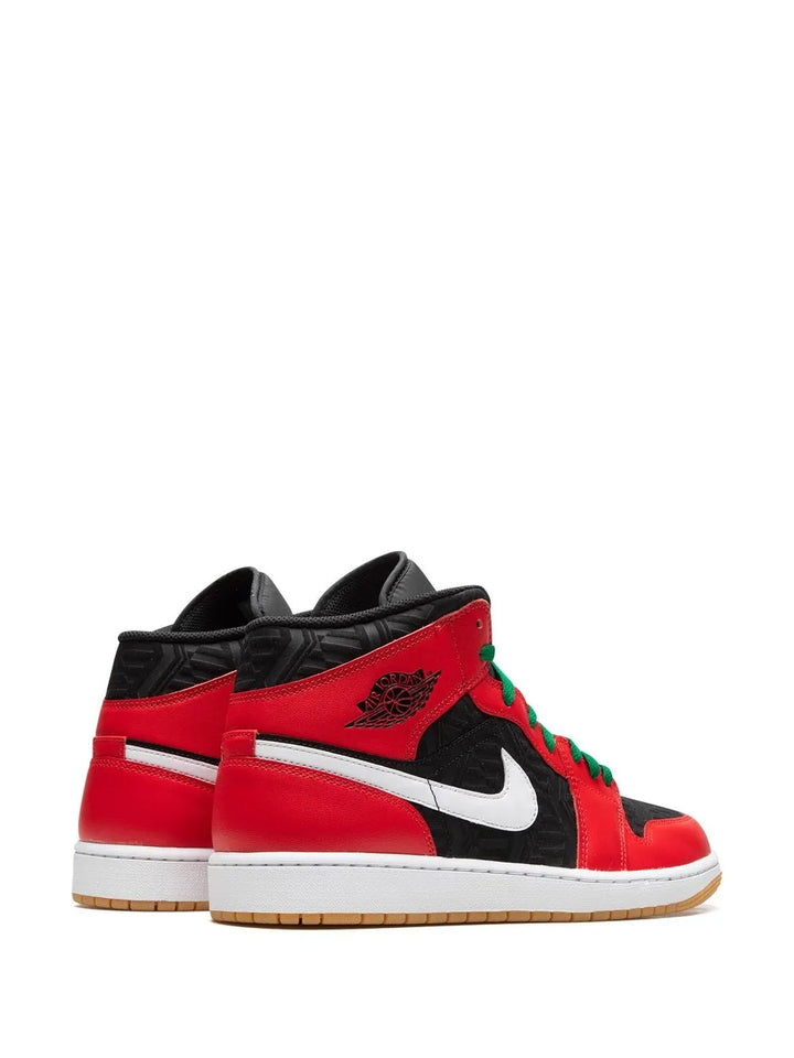 Air Jordan 1 Mid Christmas 2022 Sneakers — Multicolour — Size US M 11.5 - US W 13 — Back View