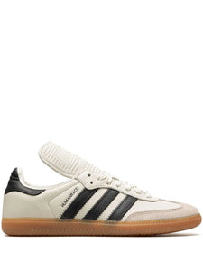 adidas X Human Race Samba White Sneakers — Light Beige — Size US M 11.5 - US W 13 — Front View