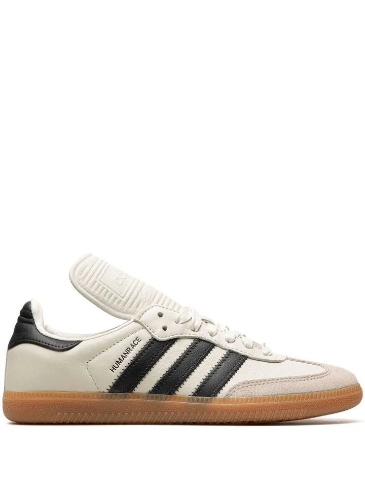 adidas X Human Race Samba White Sneakers — Light Beige — Size US M 11.5 - US W 13 — Front View