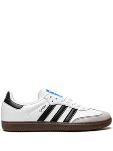 adidas Samba Vegan White Gum Sneakers — White — Size US M 9 - US W 10.5 — Front View