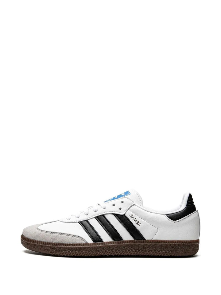 adidas Samba Vegan White Gum Sneakers — White — Size US M 9 - US W 10.5 — Lifestyle View