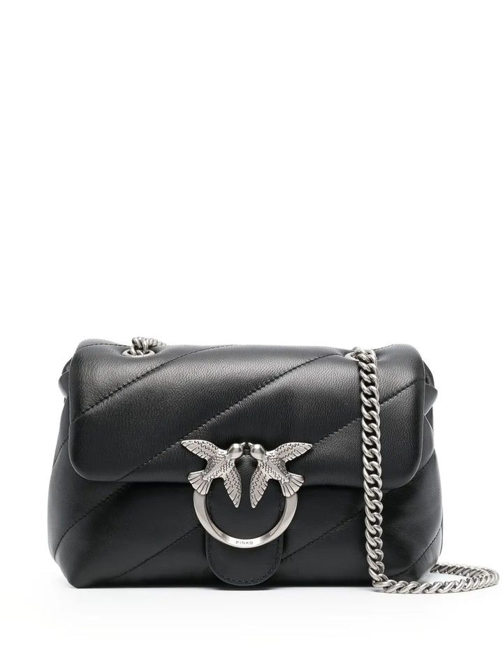 Pinko Mini Love Puff Leather Shoulder Bag — Same as shown — Size One Size — Front View