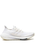 adidas Ultraboost 21 Primeblue Sneakers — White — Size US M 5 - US W 6.5 — Front View