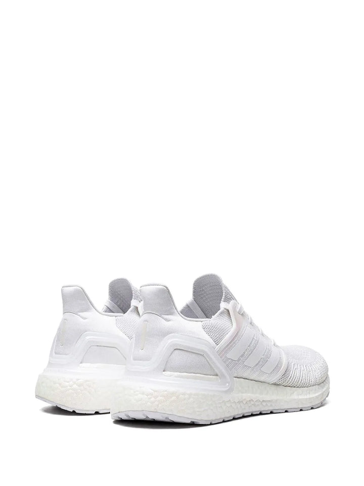 adidas Ultraboost 20 Triple White Sneakers — Same as shown — Size US M 5 - US W 6.5 — Back View