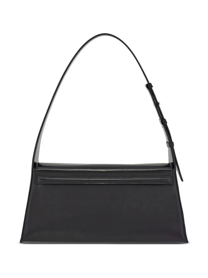 Ferragamo Geometric Leather Shoulder Bag — Same as shown — Size One Size — Back View