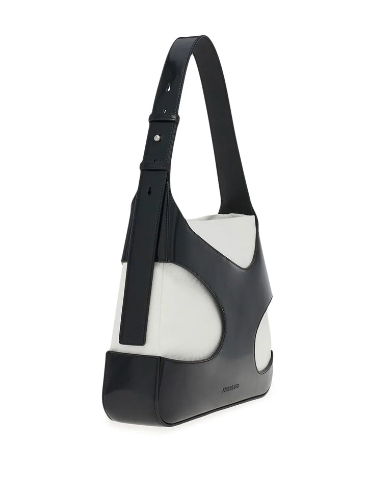 Ferragamo Cut Out Detail Shoulder Bag — Same as shown — Size One Size — Back View