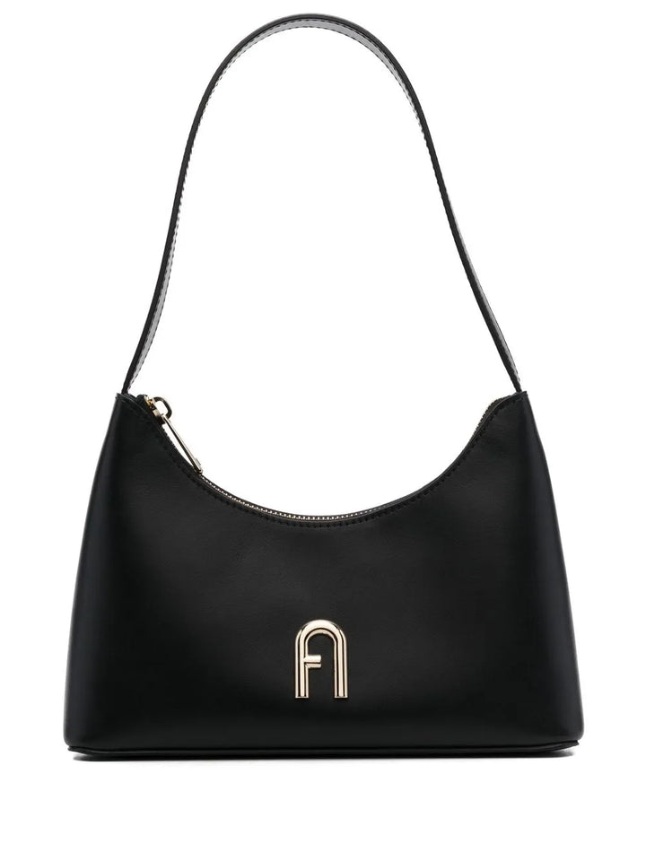 Furla Logo Plaque Leather Shoulder Bag — Same as shown — Size One Size — Front View