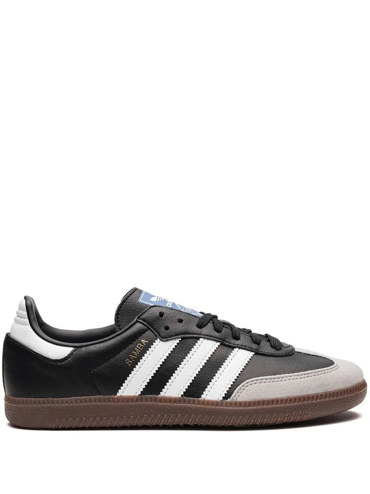 adidas Samba Vegan Black/Gum Sneakers — Core Black — Size US M 9 - US W 10.5 — Front View