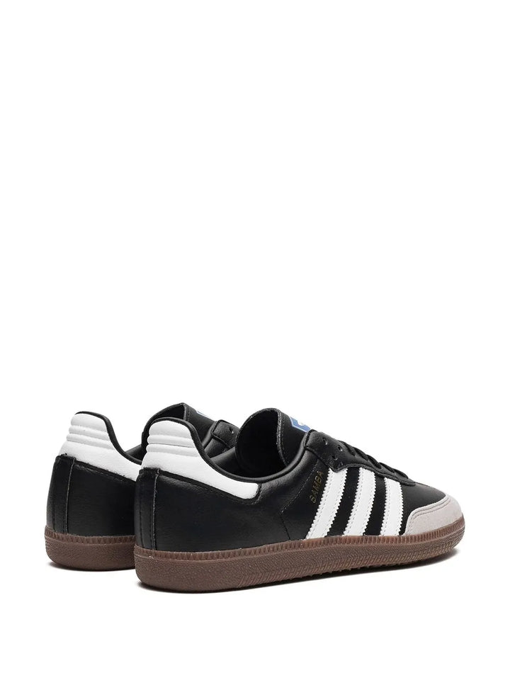 adidas Samba Vegan Black/Gum Sneakers — Core Black — Size US M 9 - US W 10.5 — Back View