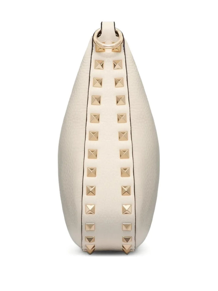 Valentino Garavani Small Rockstud Leather Shoulder Bag — Same as shown — Size One Size — Side View